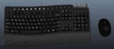 鼠标键盘黑色键盘鼠标模型