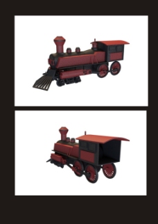 3D车模火车头3d模型