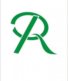 绿色叶子r文字logo图片