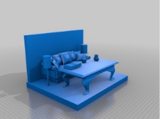 休息室模型
