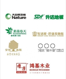 大自然地板木业logo图片