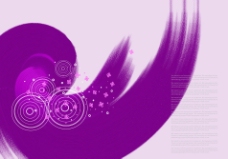 紫颜色墨迹   花朵圆圈   PSD分层