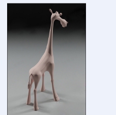 可爱的长颈鹿模型