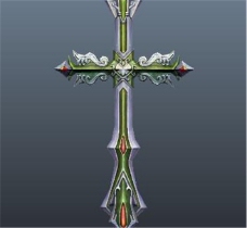 十字徽章游戏模型素材