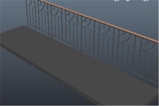 走廊护栏游戏模型素材