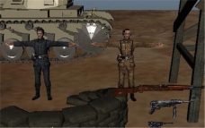 士官枪支游戏模型素材