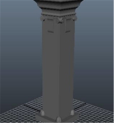 柱子头游戏模型素材