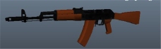 AK冲锋枪游戏模型素材