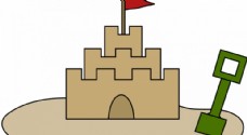 矢量插画的城堡 