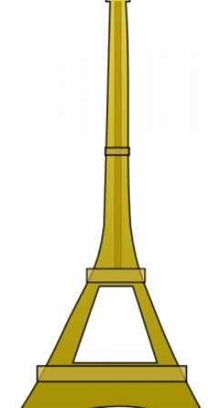 埃菲尔铁塔的矢量图形 