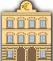 银行大楼的插图 