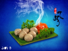中国风 肉丸子图片