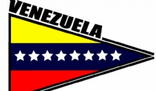 委内瑞拉国旗贴纸图像矢量三角形