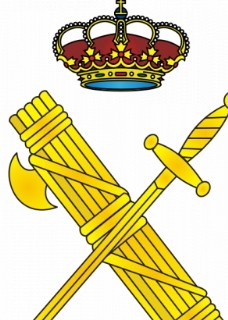 西班牙国民警卫队徽章矢量图像