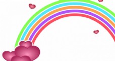 情人节矢量图像的彩虹