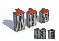 高层建筑群3D模型设计