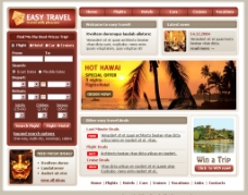 旅游类网页模板 公司图片