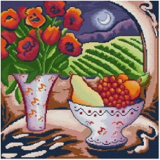 水果和花朵十字绣