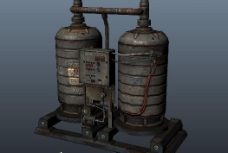 3D气体桶装模型免费下载