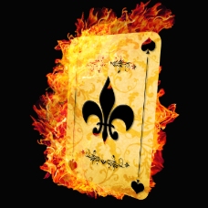 火焰扑克牌设计