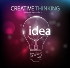 创新思维创造性思维海报模板图片